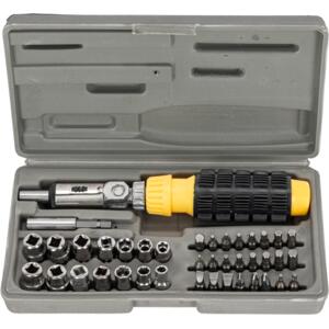 40 PCS SCREWDRIVER WITH RATCHET/SOCKET SET 10013
